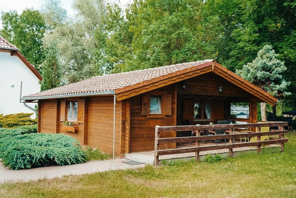 Holzhaus Direkt Am See Priepert Zewnętrze zdjęcie